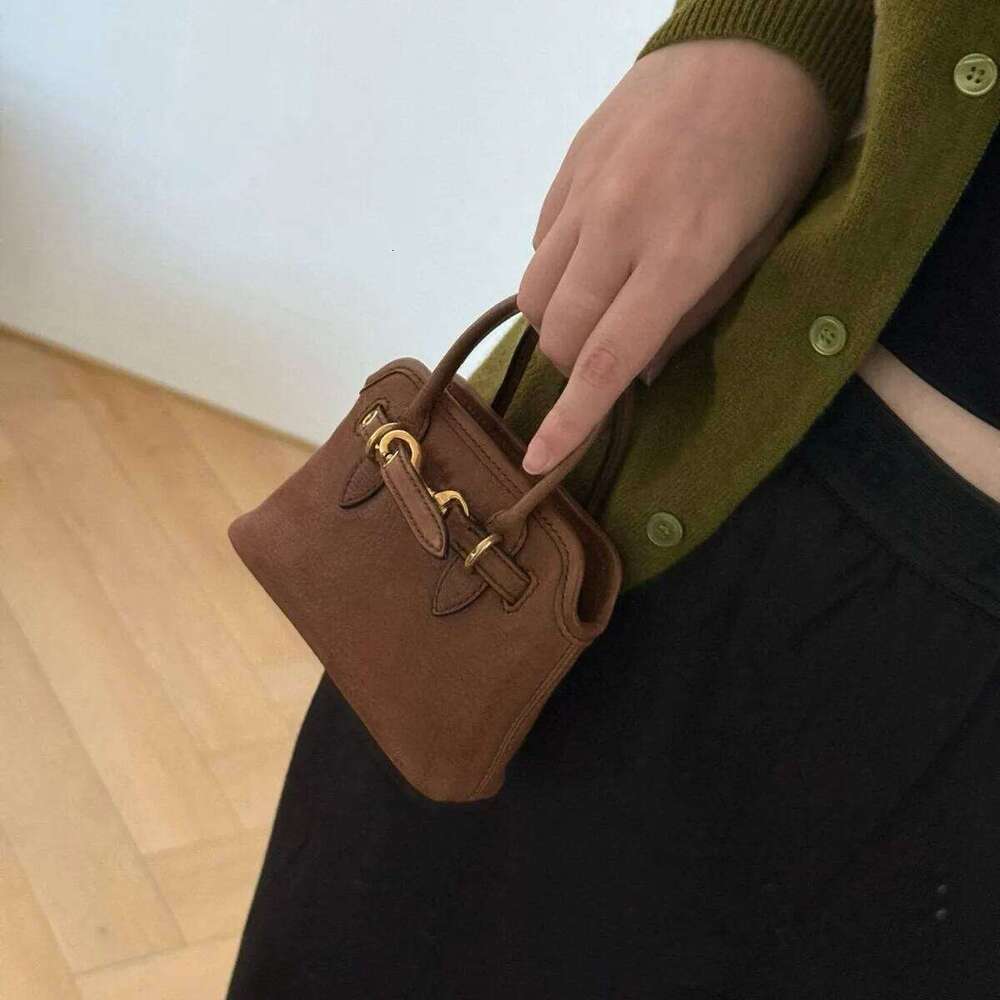 Cowhide Vintage One-Shoulder Crossbody Bag 2025 New Genuine Leather Fashion Women Pendant High-Quality Mini Handbag