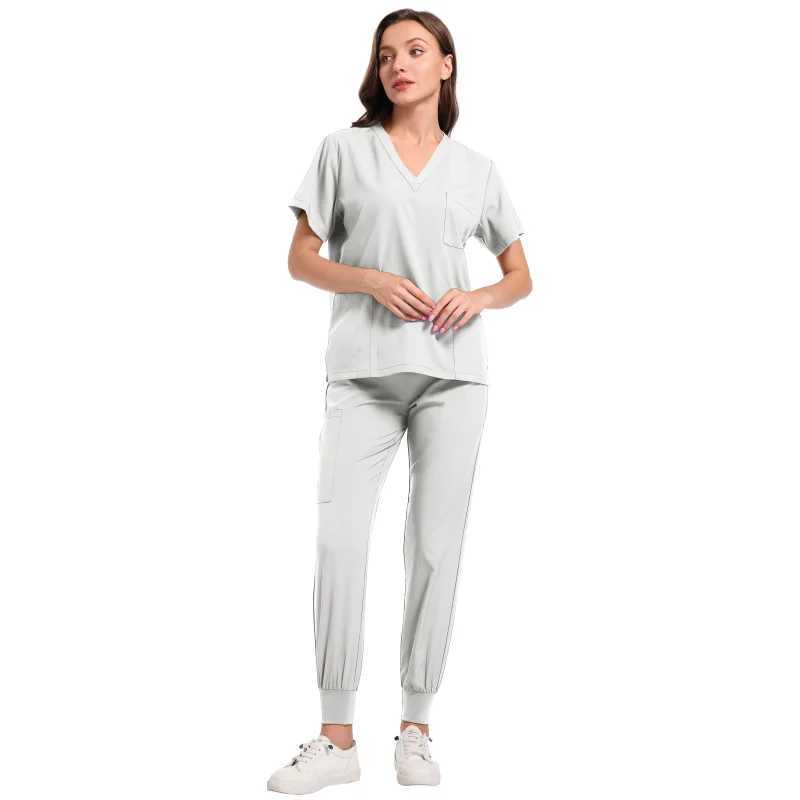Medical Nurse Uniform 2Piece Workwear Medical Scrubs Set Hospital Uniform Surgery Dentist Overalls Spa Clinical Beauty Work Wear X250528