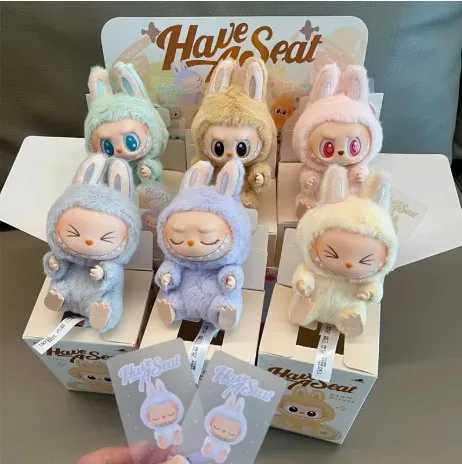 For Labubu Sitting Party Series Second Generation Doll Blind Box Edition Ornament Gift X2505281