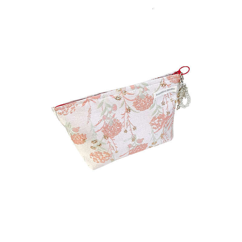New Embossed Flower High-Quality Makeup Large Capacity Portable Clutch Women's Inner Liner Bag for Travel and Outings