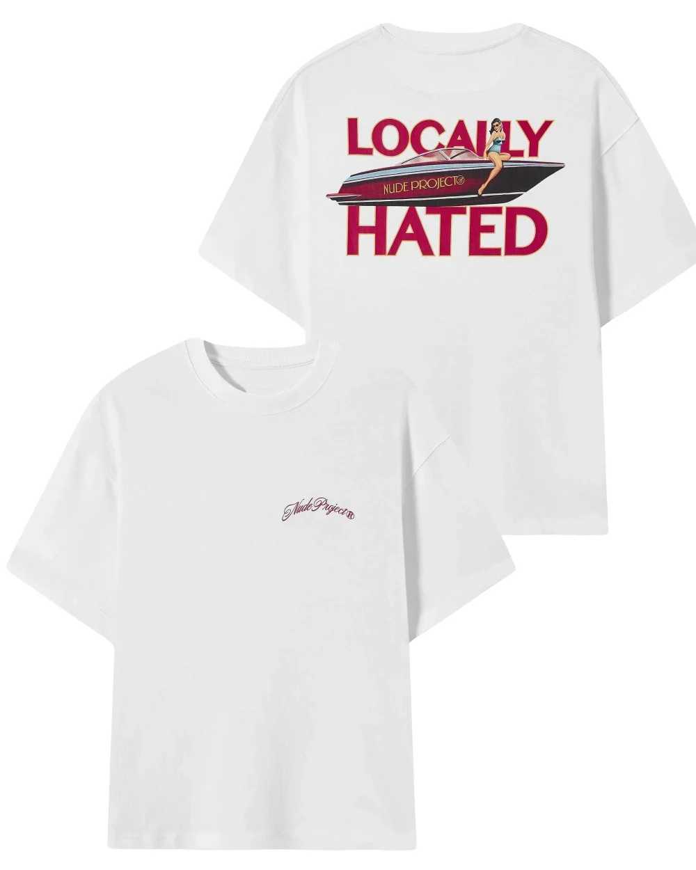 2025 Leisure Cotton Printed T-shirt Womens Fashion Nude Tshirt Womens Leisure Sports Loose Brand Unisexes Large Strt Y2K X250528