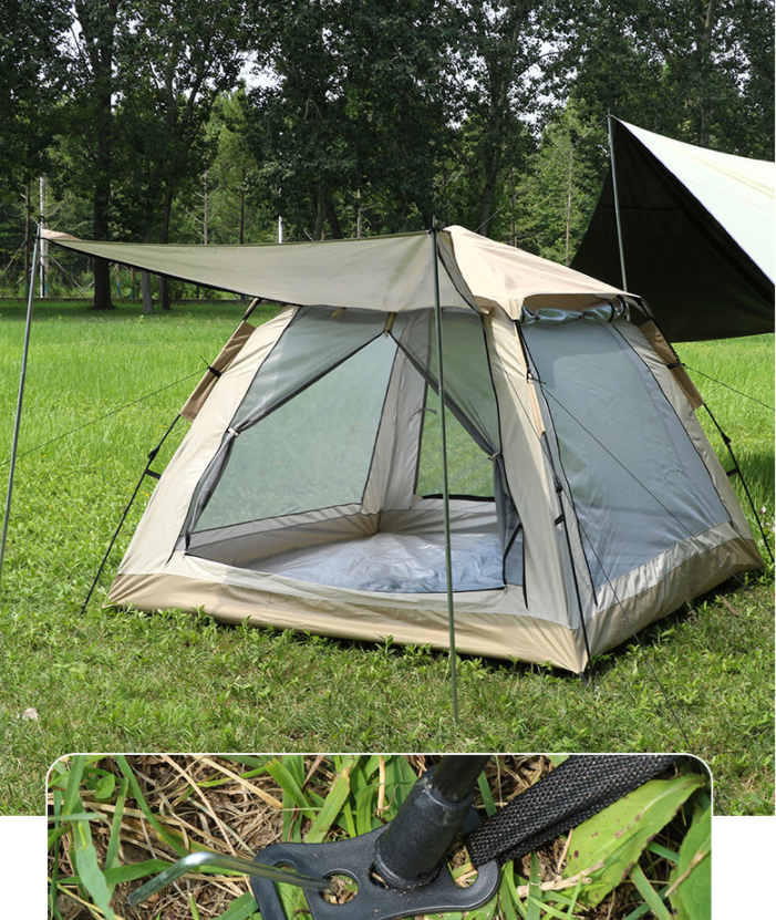 2026 New Spring Quick Open Four-Person Family Camping outdoor Tent Shipping Free