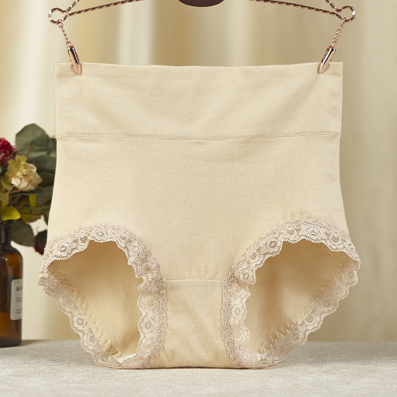 High quality cotton high waist ladies underwear plus size comfortable breathable belly hip