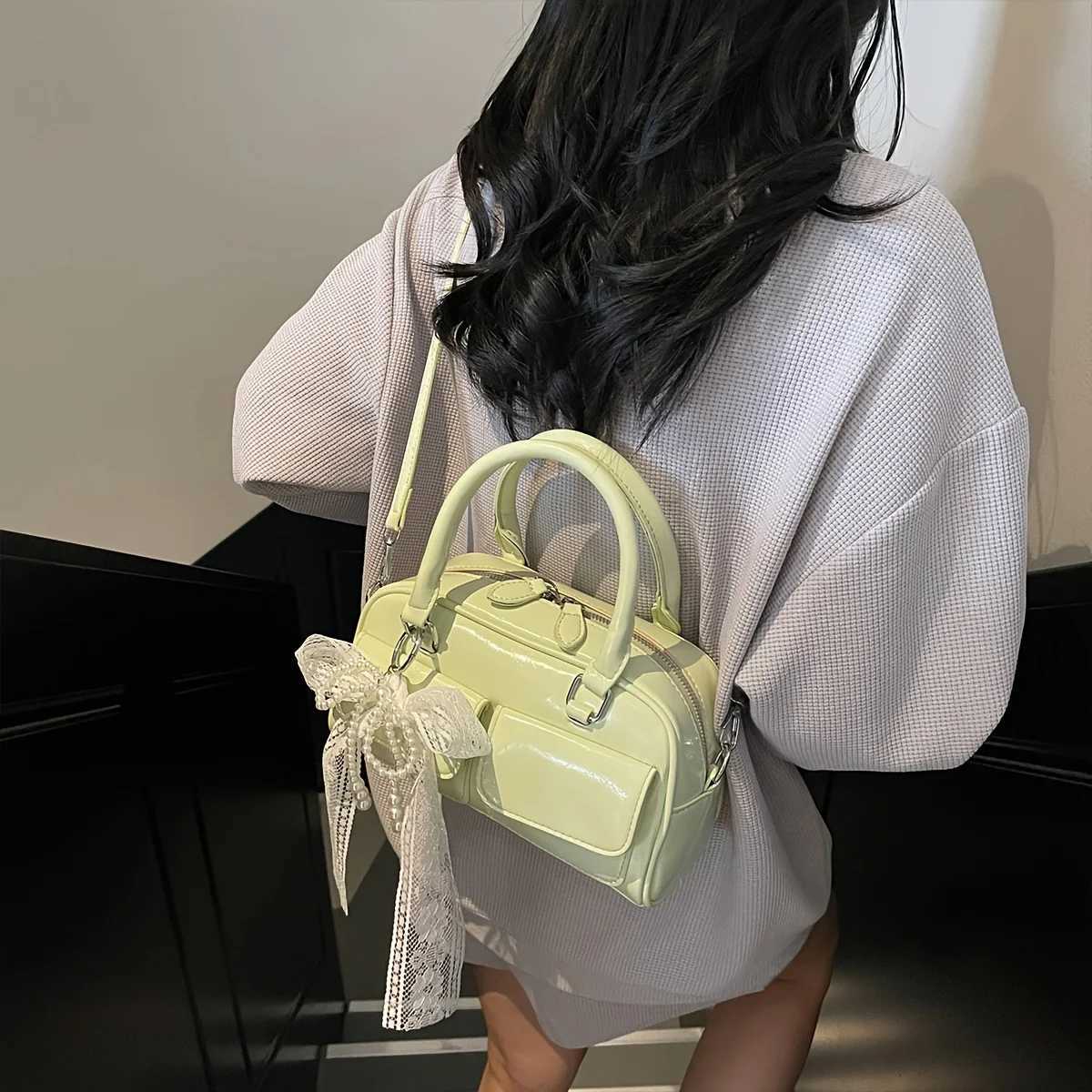 Ladies Crossbody Bag Fashion Everything Popular Casual Sweet Lace Ballet Style Design Sense of Spring and Summer New Shoulder Bag Y250528