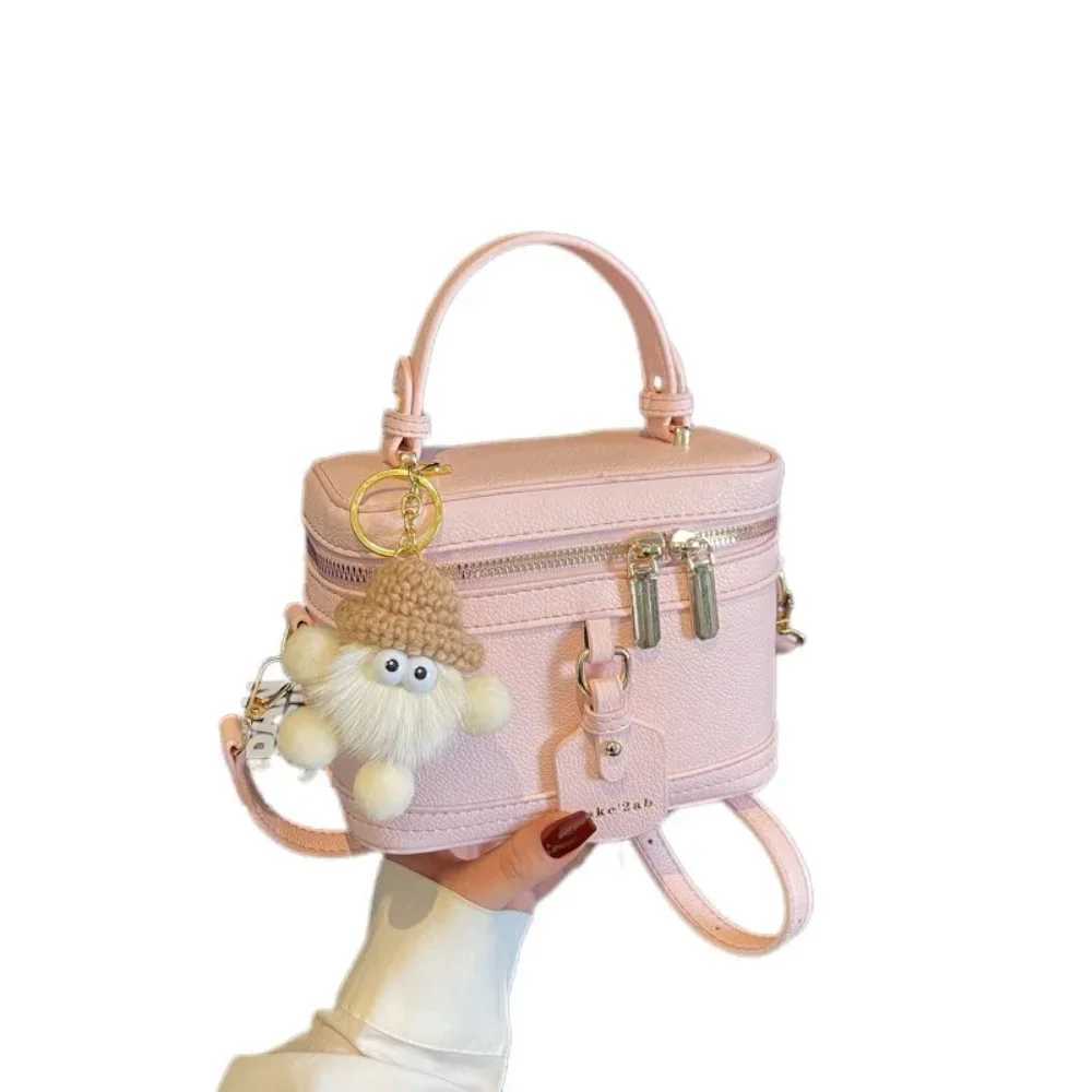Luxury designer niche box small bag female bag 2025 all-match hand-carried small square bag high-end one-shoulder messenger bag Y250528