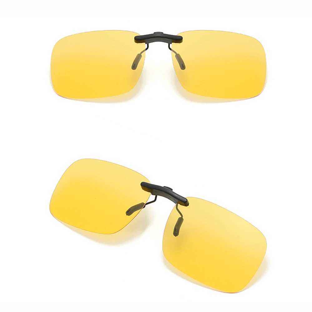 KLASSNUM Polarized Rimless Men Clip On Sunglasses Glasses Narrow Clip-on Lenses Women Anti-glare Sunglasses UV400 Goggles New In W250528