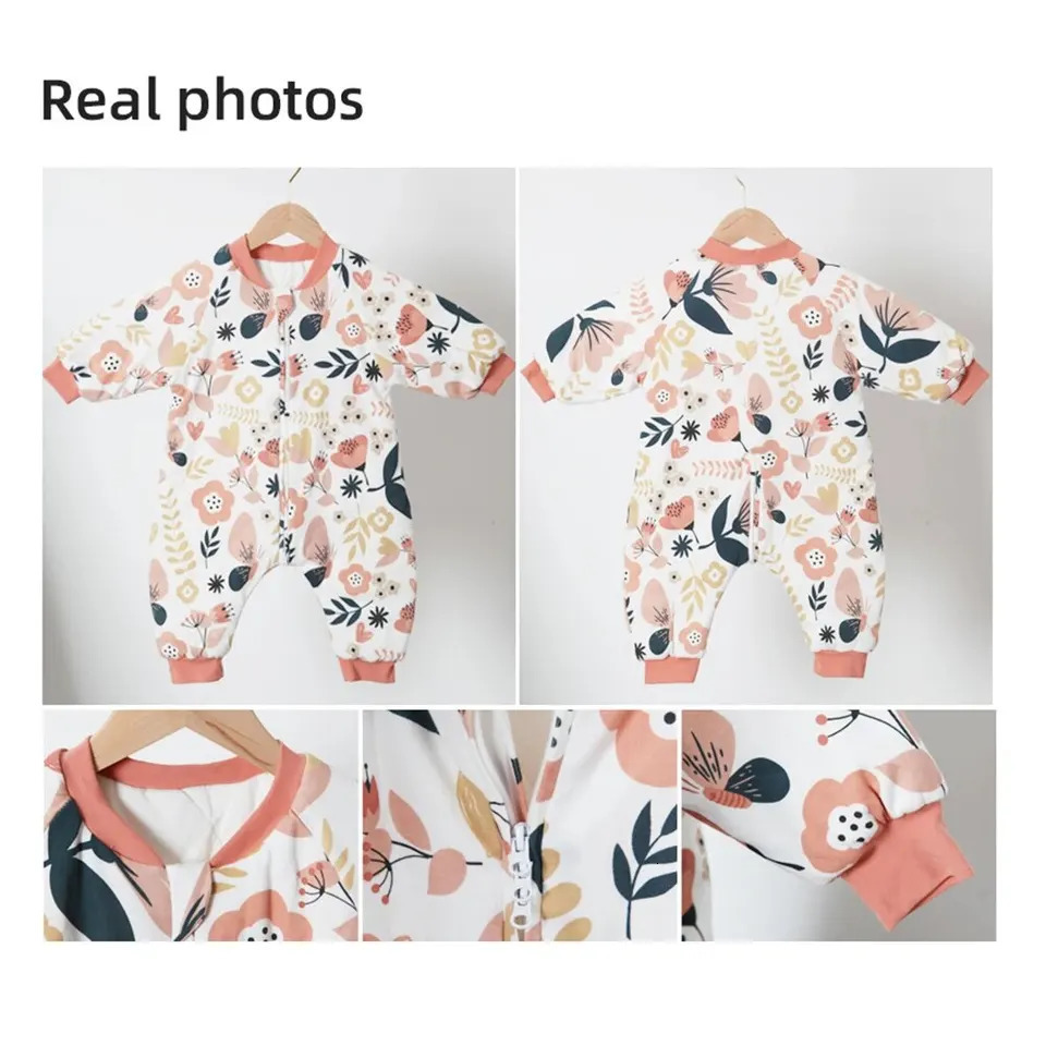 Baby Sleeping Bag Cute Girls Winter Warm Sleepsack With Feet 14Years Kids Growth Blanket Sleepwear ChildrenS 250528