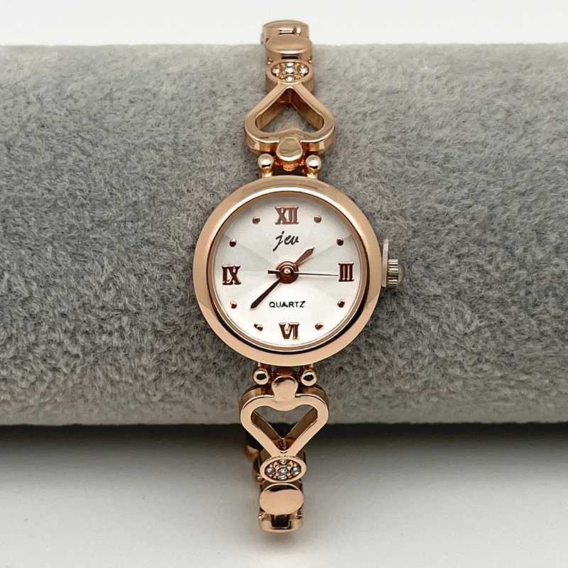 Women Bracelet Watch Exquisite Silver Rose Gold Ladies Luxury Wristwatches Rhinestone Simple Fashion Female Quartz Relogio Clock XJ250527