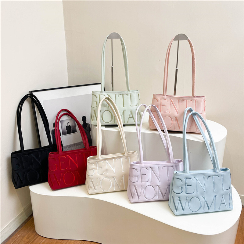 Fashion Thai Ladies Ballet Bag New Embroidered Letter Colorful Underarm Shoulder Bag fashion fashion Designer Women s Shoulder Bag Crossbody Bag