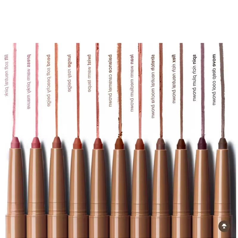 11 Colors Waterproof Matte Lipliner Pencil Red Contour Tint Lipstick Twist Balance Lean Stretch Flex Long Lasting Non-stick Cup Moisturising Lip Contour
