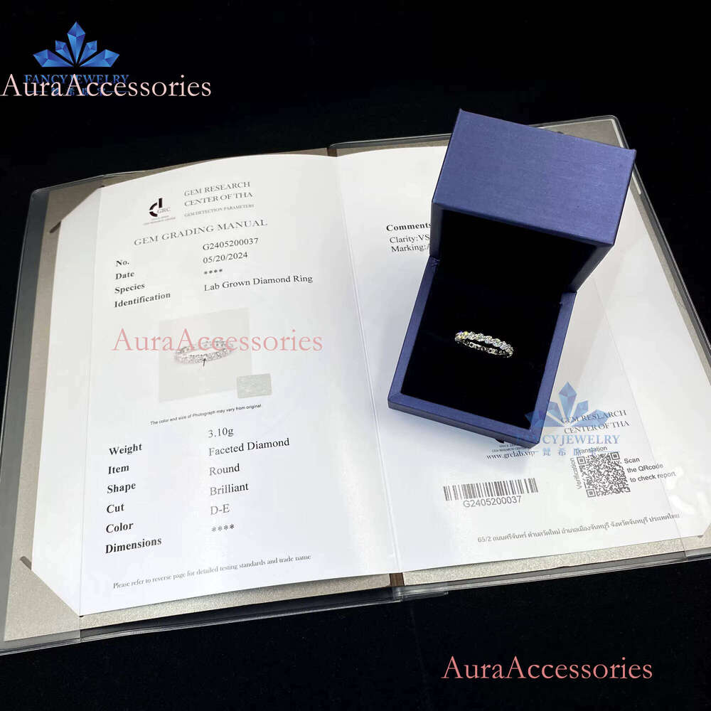 Luxurious 14K Gold Eternity Wedding Band 3mm round Moissanite Fine Custom Jewelry for Women
