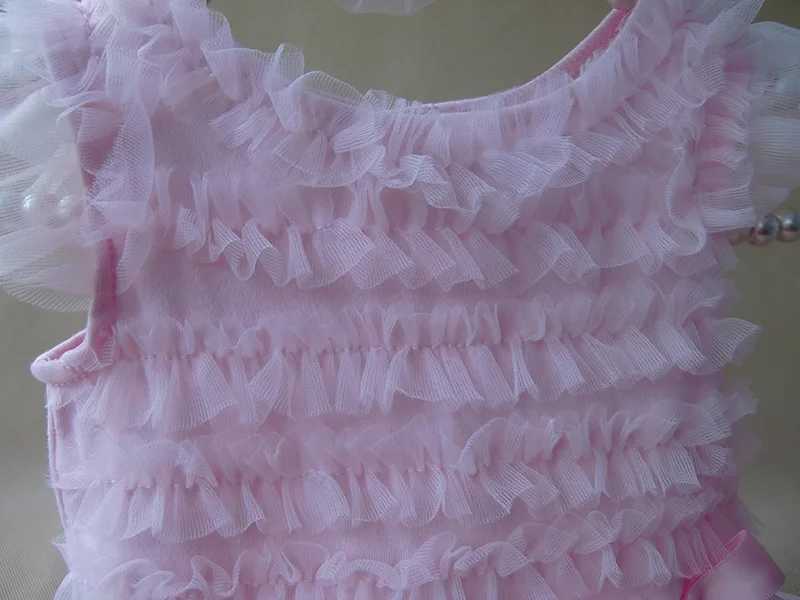 Summer Ruffles Newborn Baby Girl Dress Princess Party Girls Dresses Headbands Infant Costume X250528