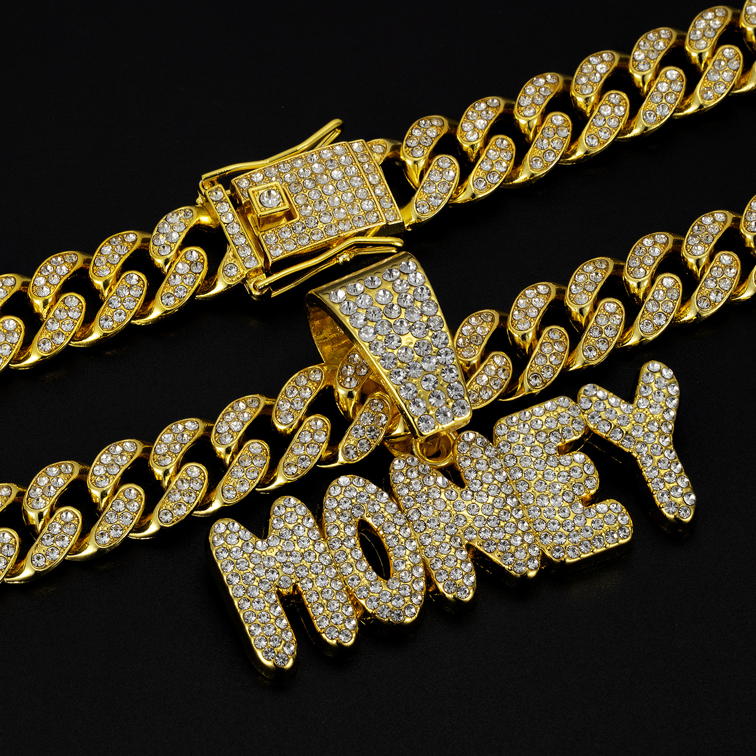 Stylish Lettering Cuban Neckwear Precision-Made Jewelry Ideal for Everyday Wear