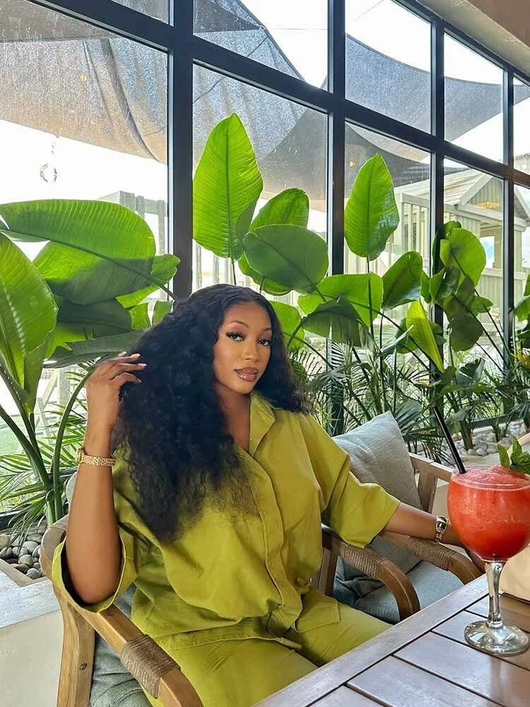 Green 2 Piece Sets Woman Outfit Summer Loose Straight Pants and Shirt Suit for Lady Dressy Casual Outfit Wholesale Dropshipping