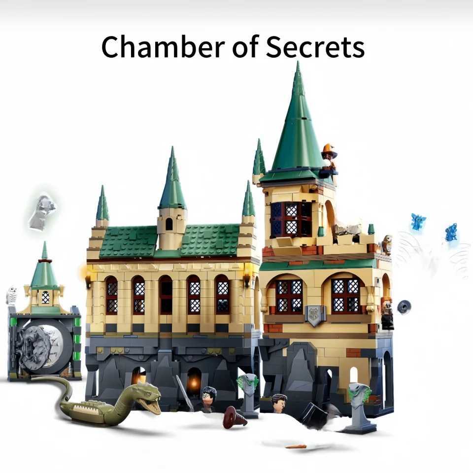 NEW 1176PCS Chamber of Secrets Compatible with 76389 Moc Model Building Kit Block Bricks Toys for Kids Birthday Gift Boys Set Z250528