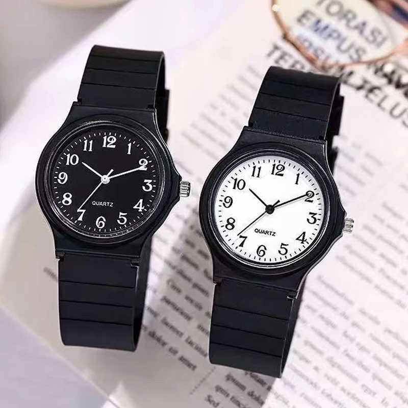 YIKAZE Exam Watch Silicone Strap Simple Women Watch Student Ladies Quartz Wristwatch Waterproof Round Small Dial for Women XJ250527