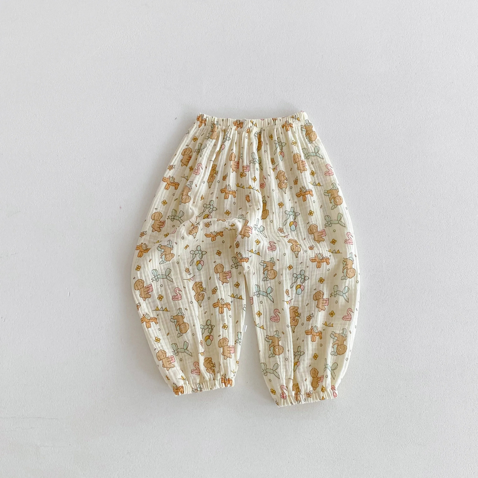 Anti Mosquito Pants For Children Clothing Summer Style Kids Girls Floral Trousers Loose Casual Baby Harem Pants 9m-6y 250528