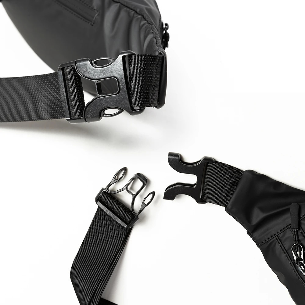 Men Chest Bag Anti-theft Zipper Multifunction Crossbody Bag Waterproof Short Trip Fashion Lightweight Bag with Headphone Hole 250526