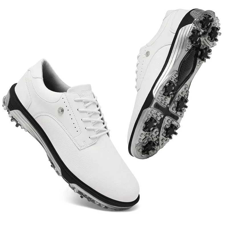 Golf Shoes Man Spiked Cleats Waterproof Golf Sports Shoes Anti-sideslip Wear-resistant Lightweight Breathable Deodorant Hiking M250528