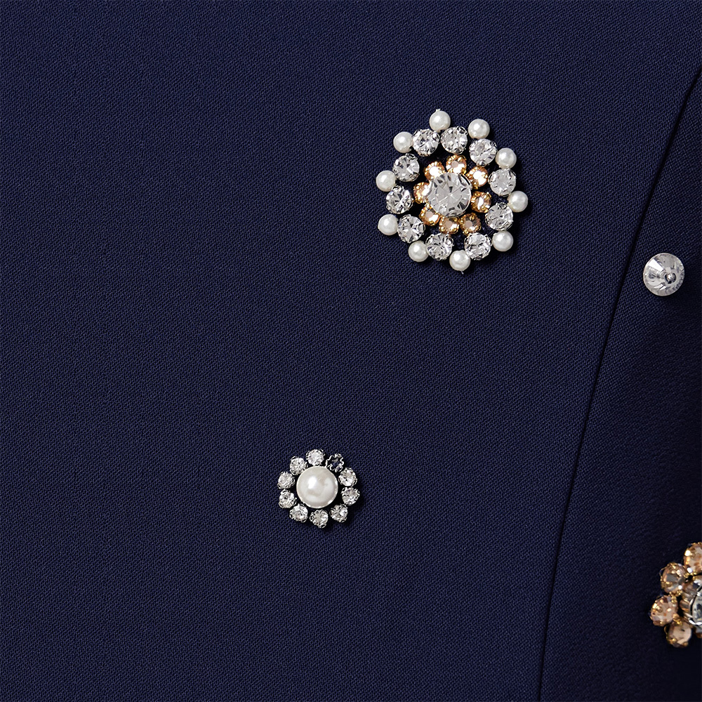 2025 Noble Jewel Prom Dresses Beading Pearls Long Sleeves sheath Runway Fashion Evening Dresses for Women