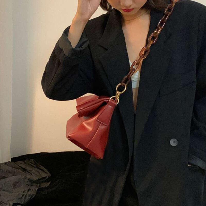 New Stylish Acrylic Single-Shoulder Underarm Soft Bag - INS Trendy Crossbody Handbag for Women Autumn/Winter