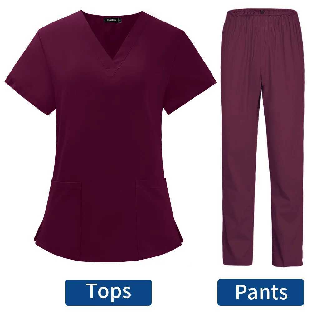 Pet Grooming Doctor Uniforms Non-sticky Hair Nurse Women Thin and Light Fabric Medical Clothes for Summer Clinical Uniform Woman X250528