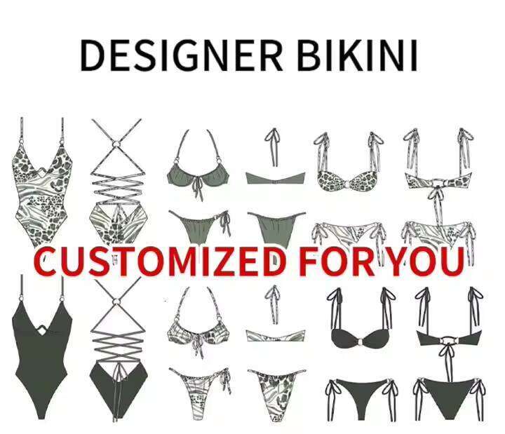 BIKINI Manufacturer Custom Best Sales Sexy Leopard Print Women Bikini Girls Swimwear Plus-Size Swimsuit