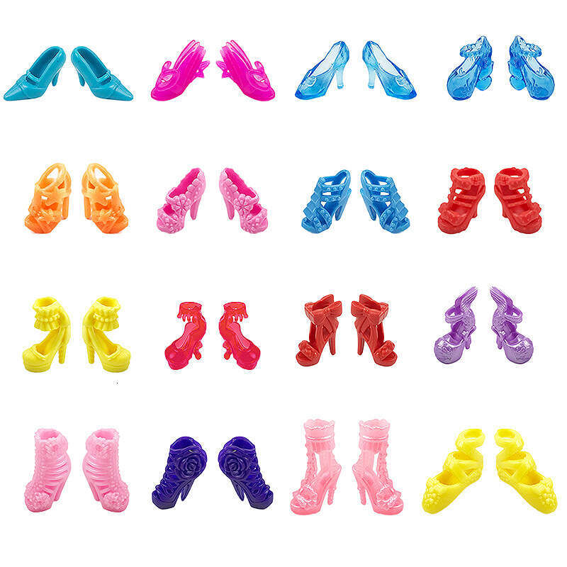Playhouse Crystal Girl Toy High Heels Accessories Doll Shoes 10 20 Pairs