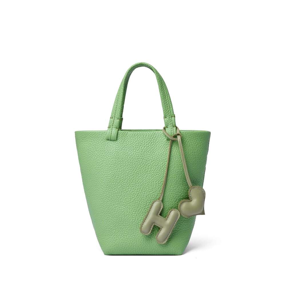 for Women New High-End Simple Handheld Bucket Versatile Genuine Leather Casual Tote Niche Shoulder Bag