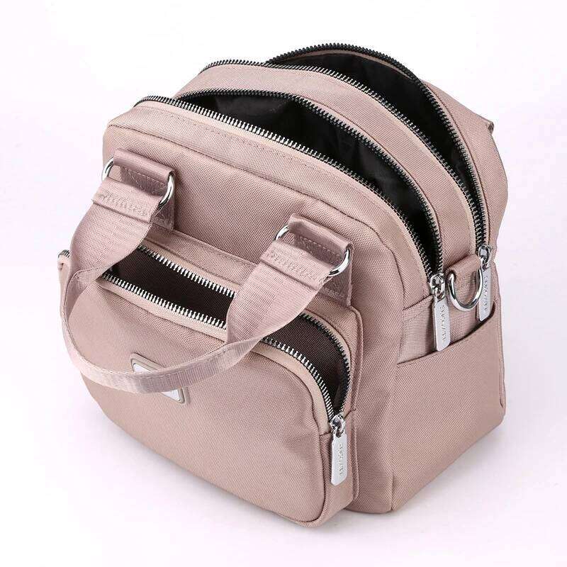 Fashion 3 Layers Women Shoulder High Quality Durable Nylon Mommy Handbag Pretty Style Multi-Pockets Female Shopping Bag