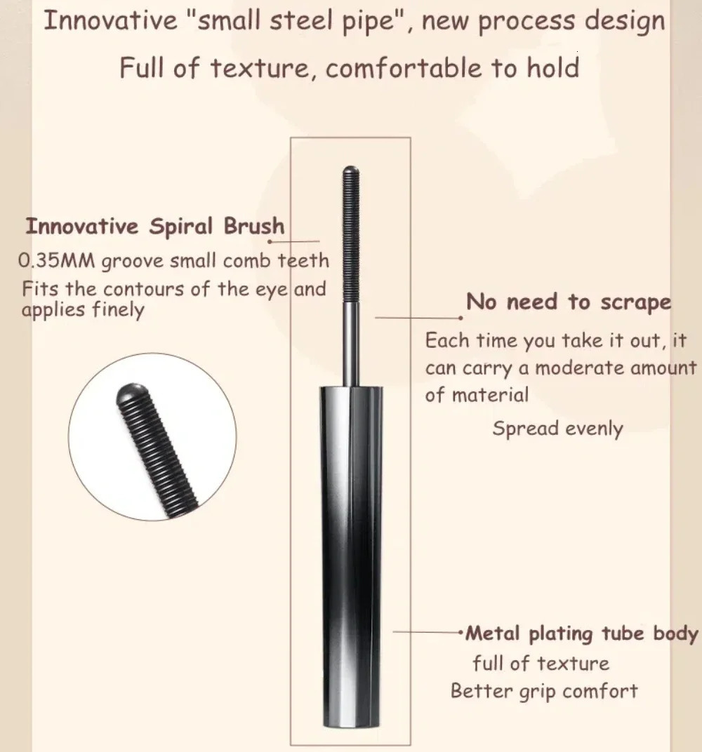 Judydoll Waterproof Mascara Lash Lengthening Curling Thick Mascara Non-smudg Natural Quick Dry Long Lasting Eye Makeup Cosmetics 250523
