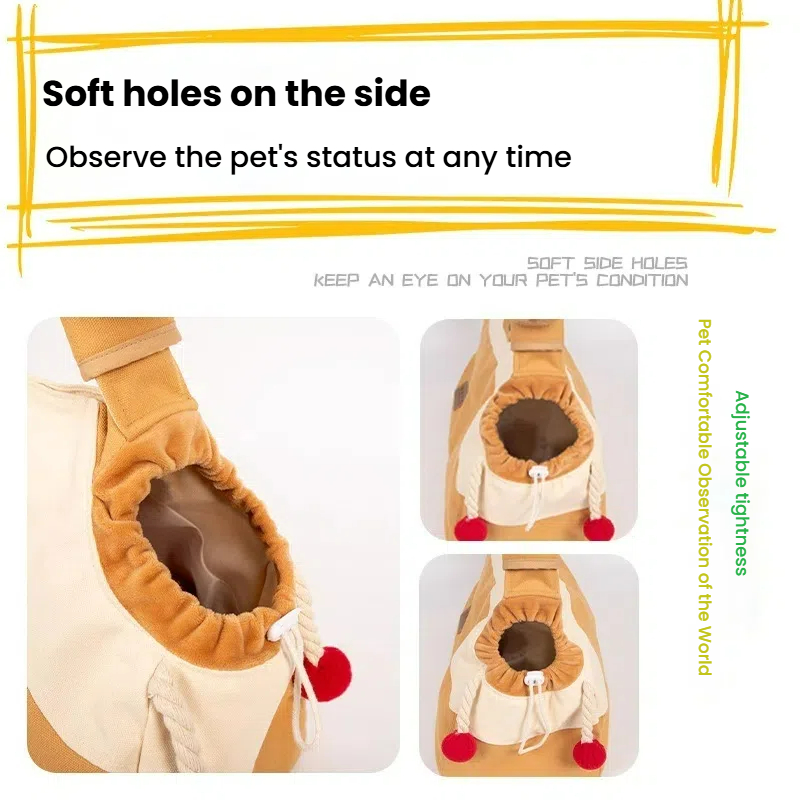 Pet Shoulder Bag Cat and Small Dog Bag Portable Outdoor Messenger Bag