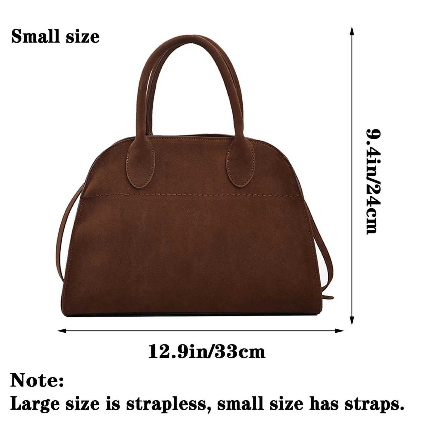 2025 Womens Suede Faux Leather For Women Vintage Top Handle Bag Fashion Retro Shoulder Satchel Bag Y250528