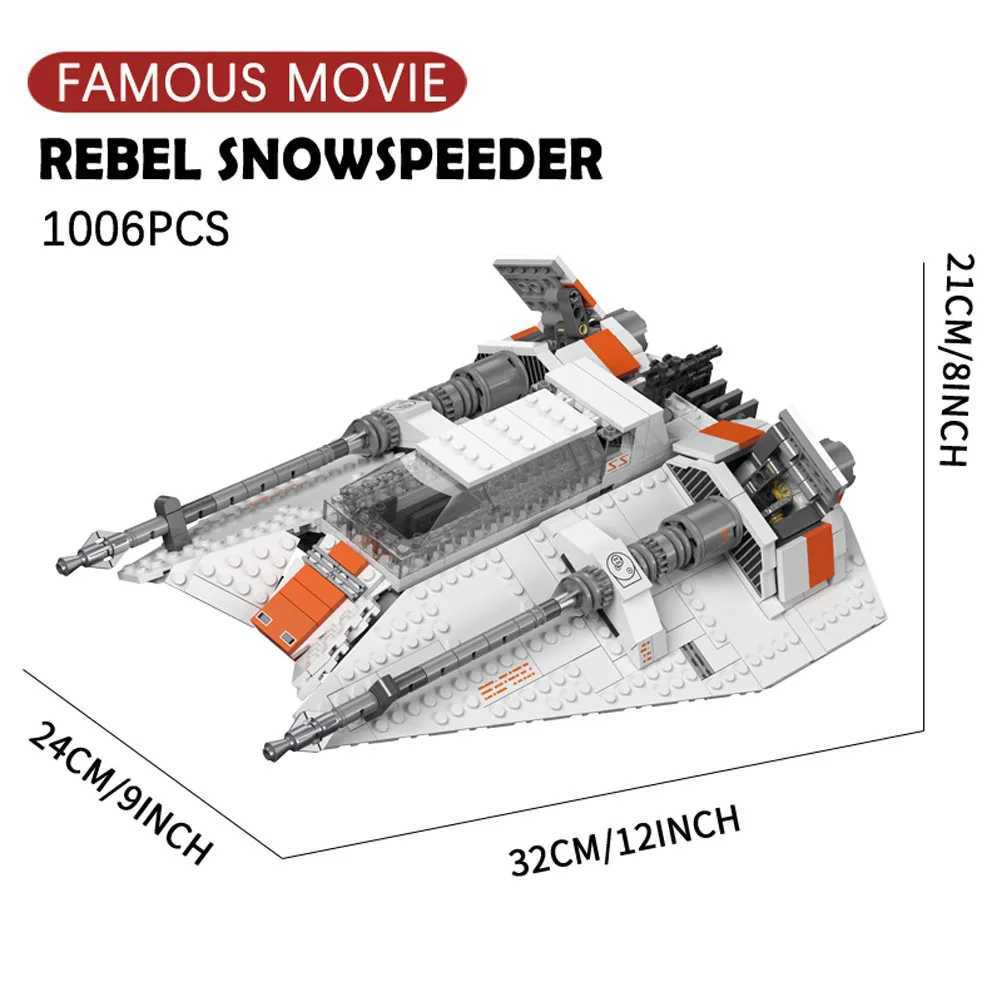 UCS 1006pcs Ideas Snowfighter Battle Fighter Model Building Blocks Toy Easter plan Valentine STAR Gift Set Free shipping