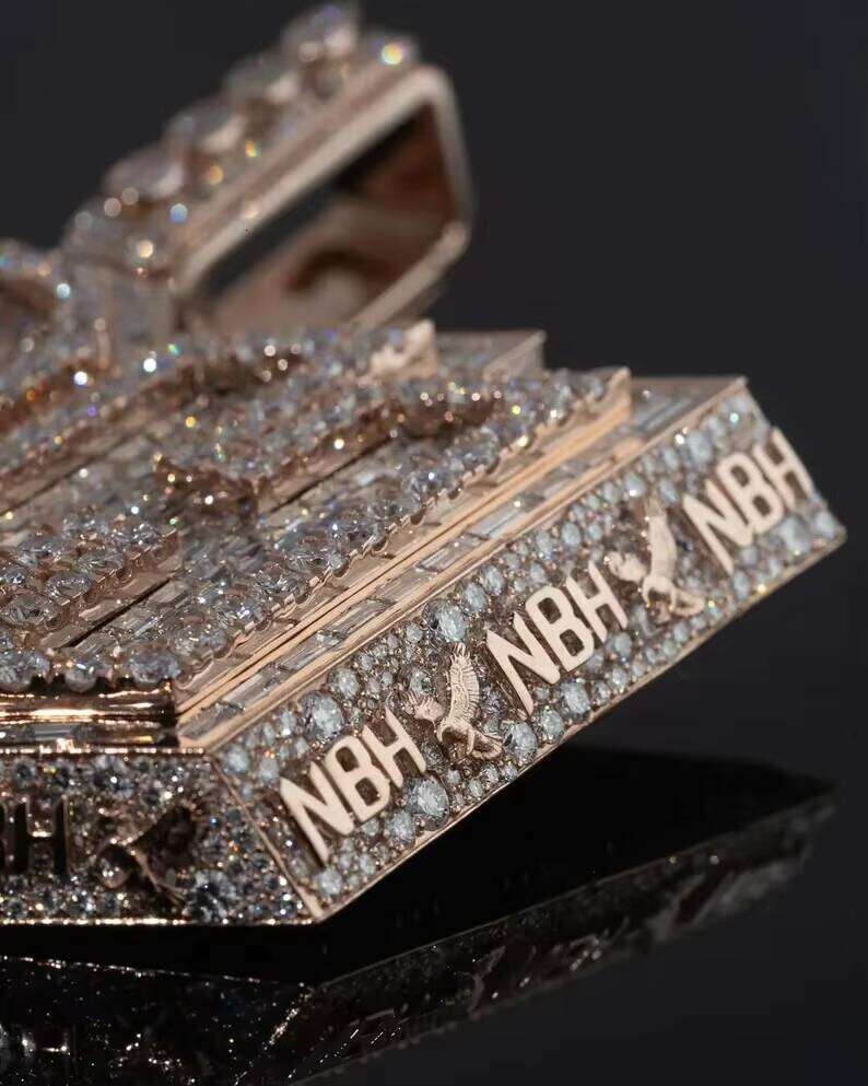 Buss Down Rapper Style Custom Sterling Sier Dia VVS1 Moissanite Iced Out Chain Necklace Pendant