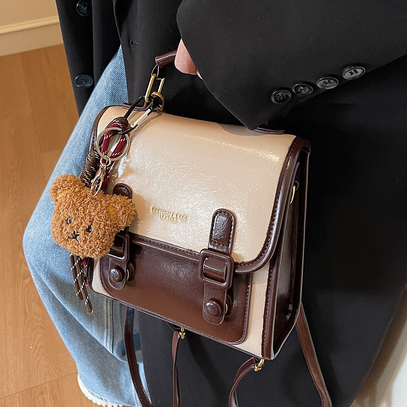 Free Shipping Designer Bag Leisure Niche High-end Hand-held Small Square Bag For Women Versatile Commuting Western-style College Style Backpack