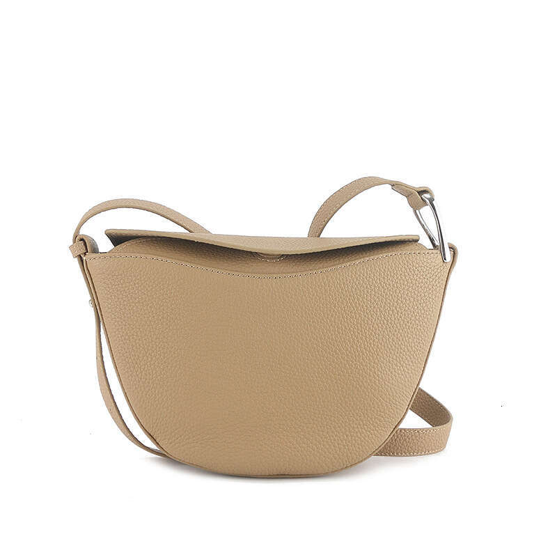 for Women 2025 New Korean Style Genuine Leather Saddle Niche Simple Shoulder High-end Crescent Crossbody Bag