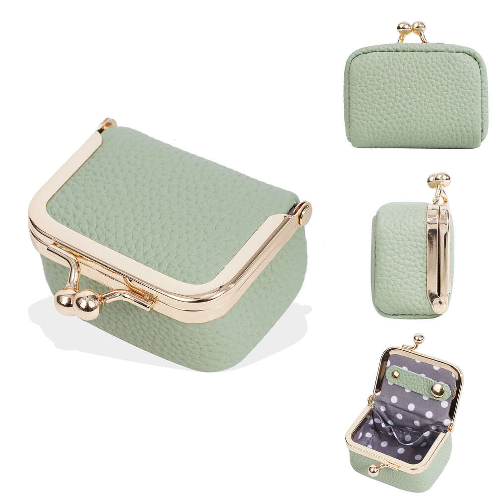 2025 New Women's Purse Baellerry Genuine Leather Mini Jewelry Box Multifunctional Coin Pouch