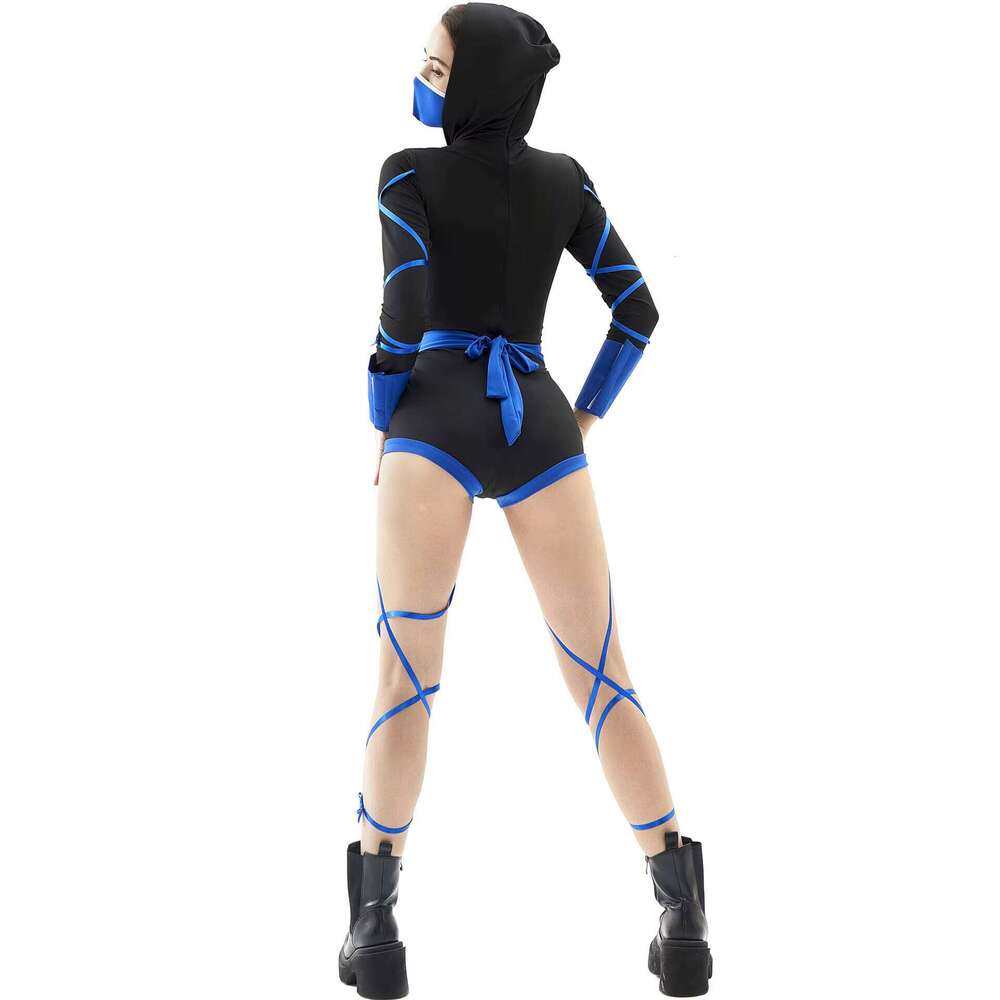 New Arrival Female Adult Halloween Costume Anime Dragon Samurai Ninja Cosplay Jumpsuit Uniform Sexy Suit