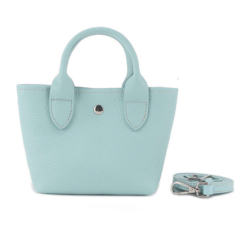 Women's 2025 New Genuine Leather Basket Niche High-end Sense Bucket Fashion Simple Shoulder Crossbody Bag