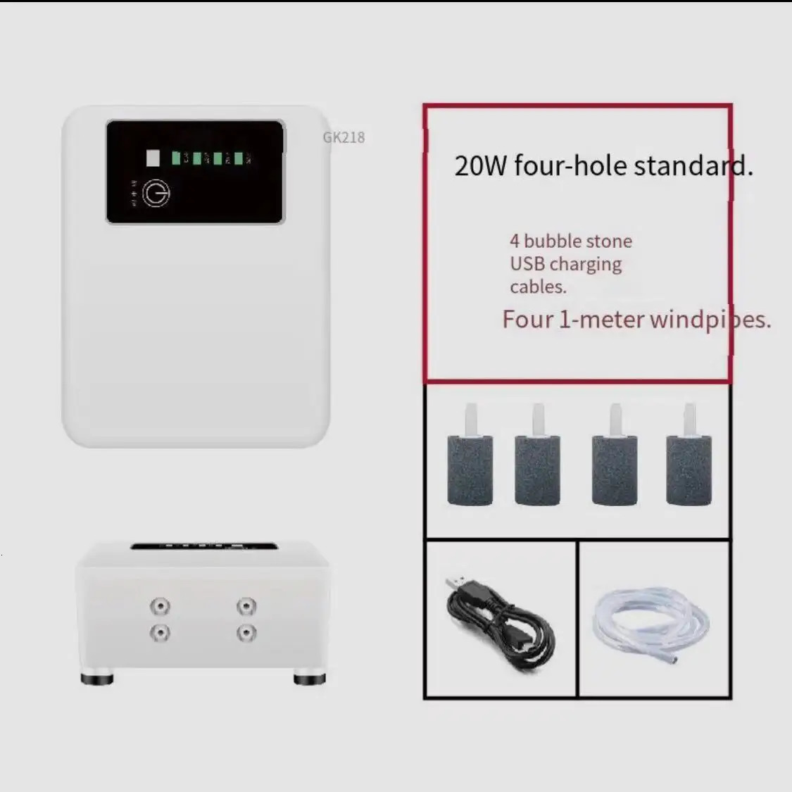 High-power fish tank oxygen pump air compressor self-start outdoor battery life strong USP rechargeable aquarium accessorie 250604