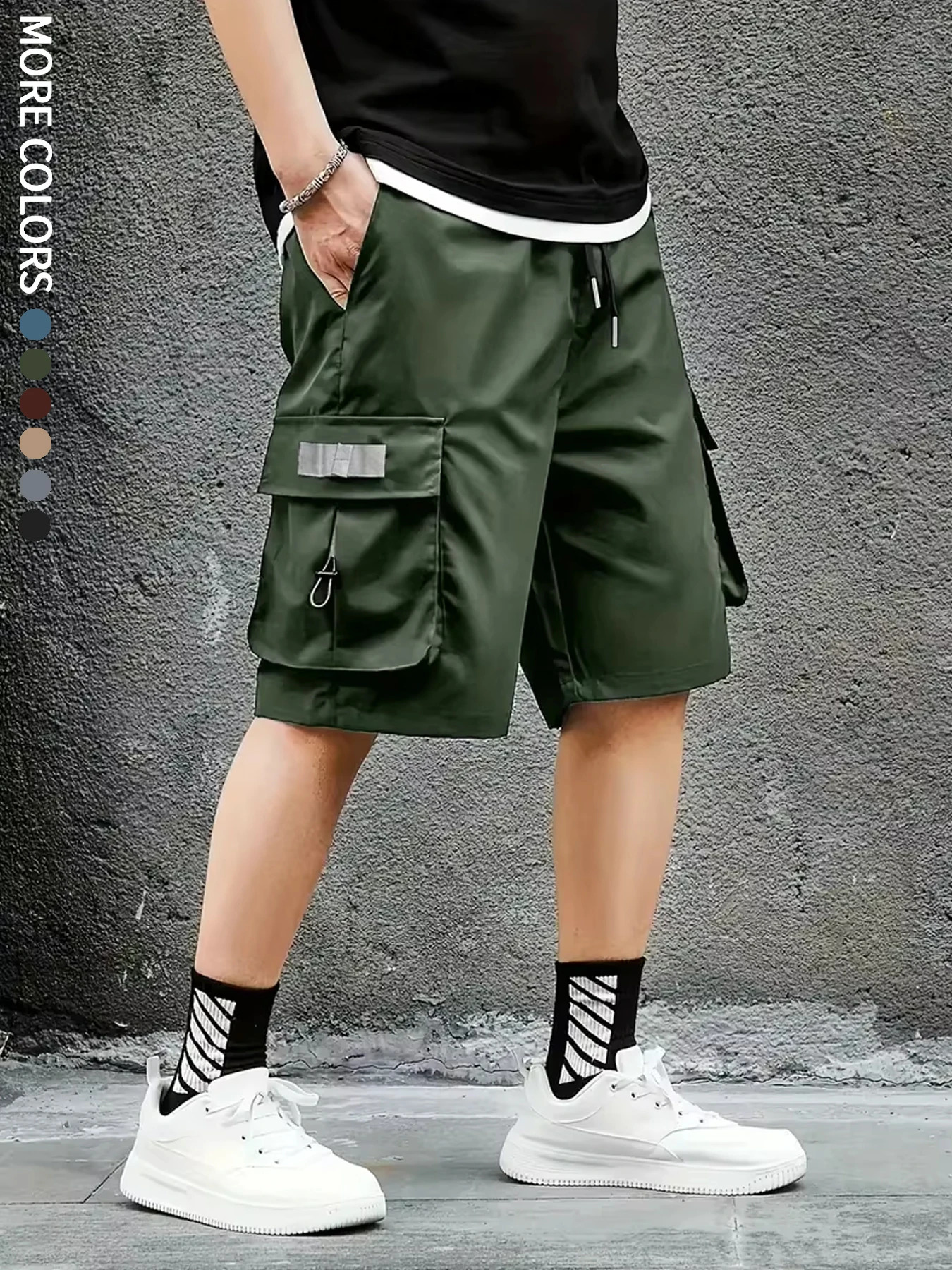 Mens Cargo Shorts Outdoor Travel Casual Sports Large Pockets Durable and Comfortable Fabrics Thin Shorts for Outings 17 250527