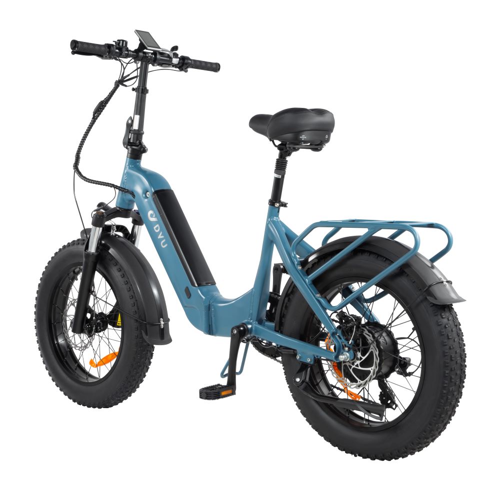 UK Stock 2025 20 inch DYU FF500 Folding E-Bike 250W 48V/14AH Electric bike for Adults 75KM Long range 4.0 Fat tyre ebike 25km/h Fatbike