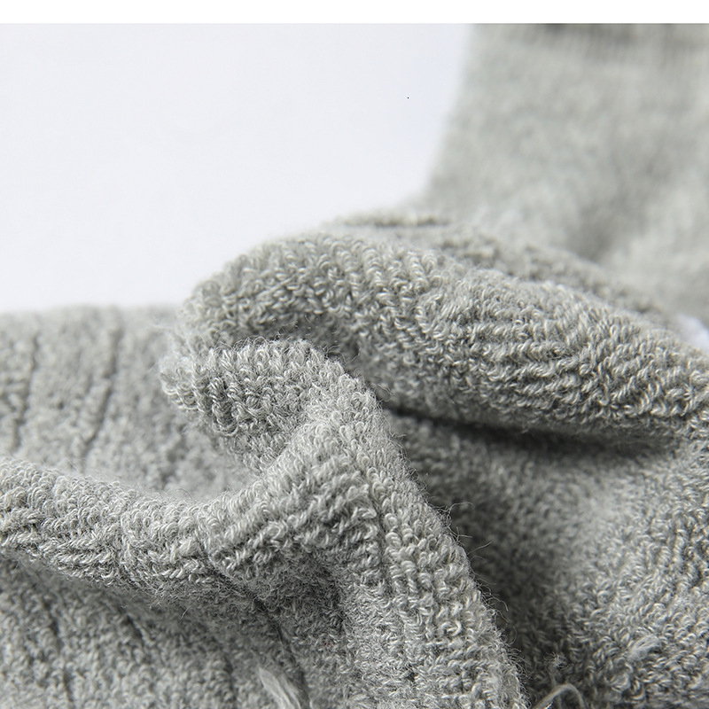 Men's Solid Color Cotton Sports Running Thickened Terry Bottom Mesh Breathable Deodorant Short Tube Socks
