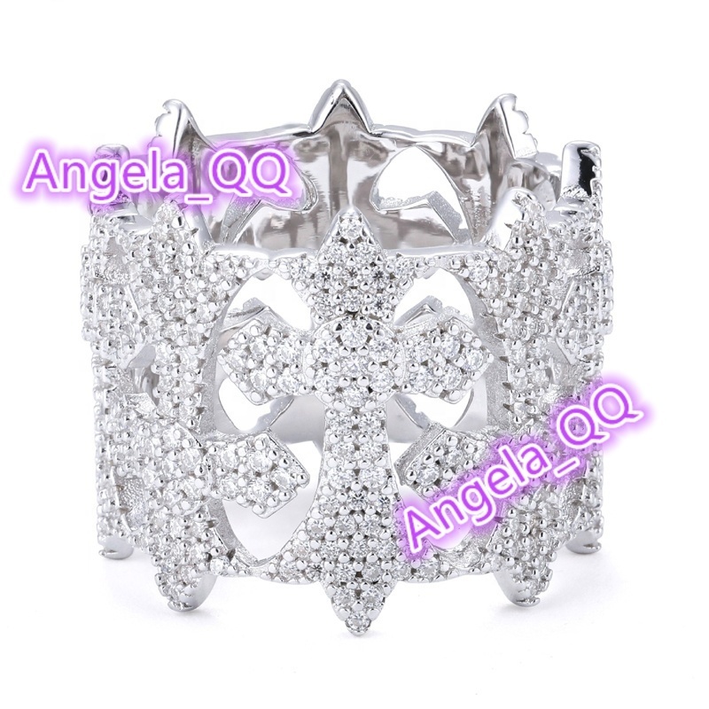 HYH 925 Silver Special Hip Hop Moissanite Rings for Men and Women