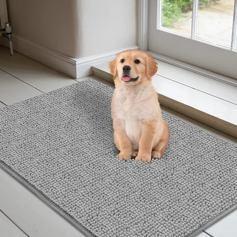 Dog Doormats for Muddy Paws Absorbent Non-slip Washable Mat Anti-slip Quick-drying Microfiber Mud Mat Pet Accessories 250528