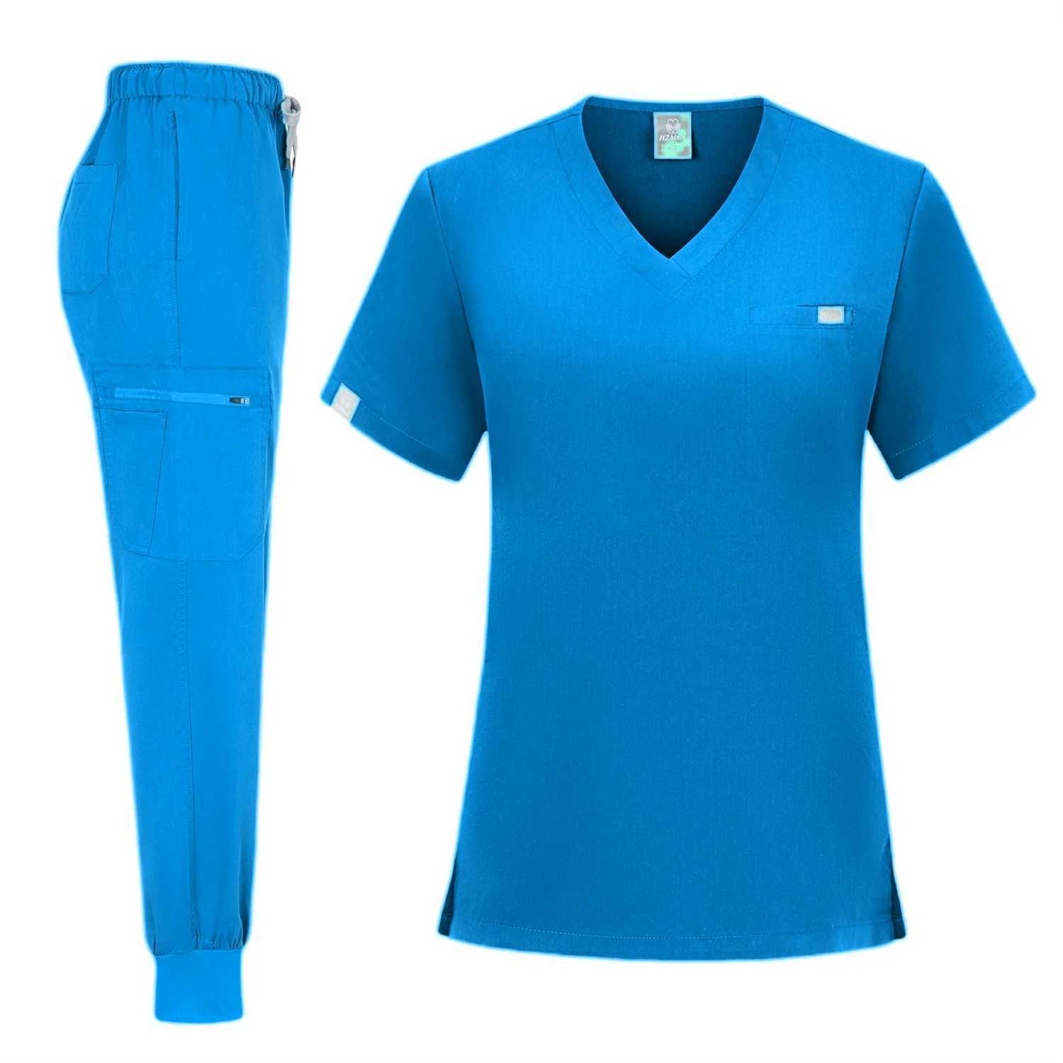 Trs Fashionable Design Womens Scrub Nursing Set Beautiful Spa Sn Uniform for Women Unisex Fabric Overalls for Operating Room X250528