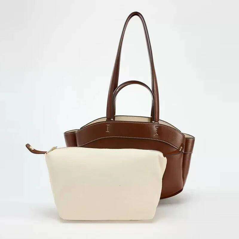 2024 Fashion Large Capacity Shoulder Designer Women's Pu Leather Handbag Commuter Bag