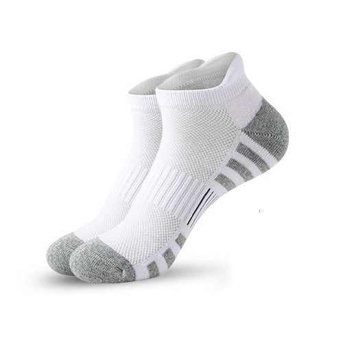 Running Men's Short Tube Professional Sports Thickened Towel Bottom Shock Absorption Non-Slip Mesh Breathable Cotton Socks