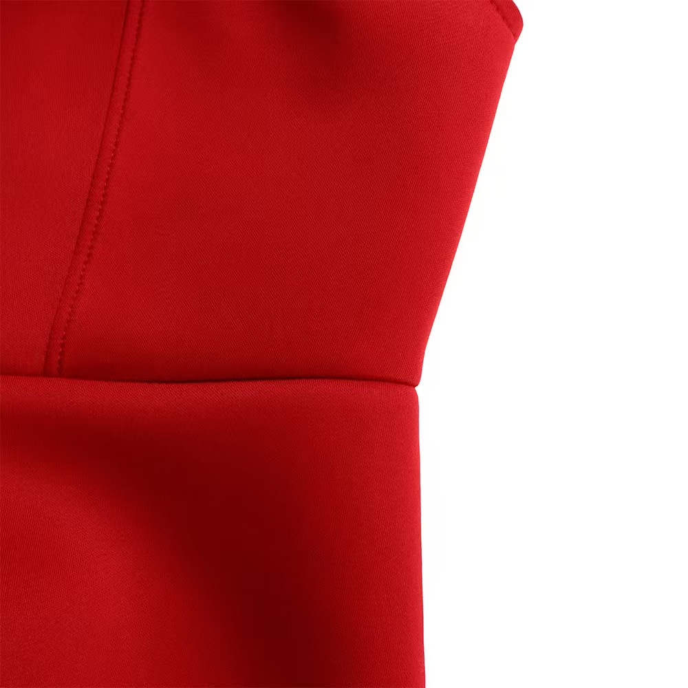 Plus size evening dresses 2025 new solid color long dresses fishtail dresses with ruffle trim slim fit skirts